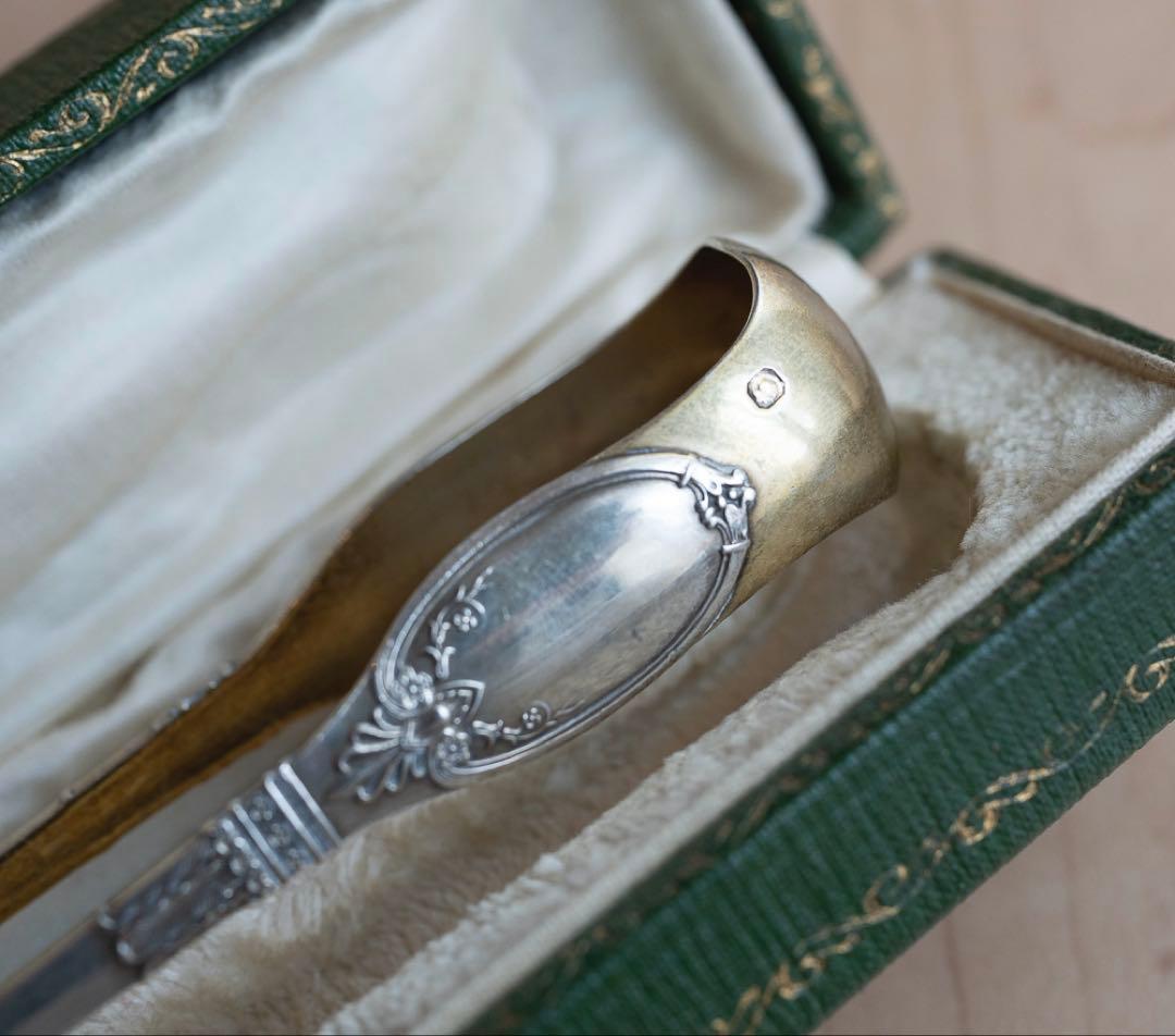 Lapparra & Gabriel 純銀製フランスアンティーク・シュガートング