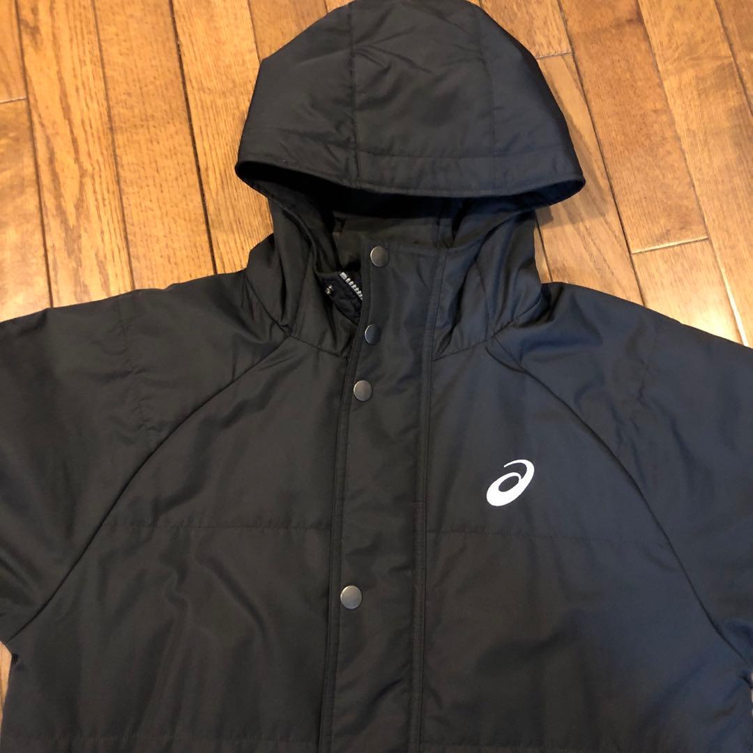 アシックス ベンチコート黒