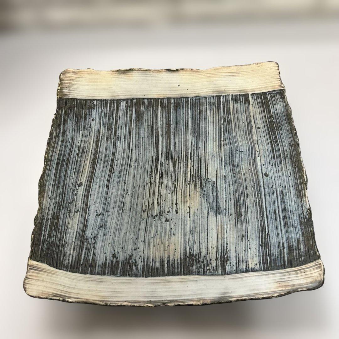 ココチ舎 Cocochiya（市野雅利）　角皿2枚組 インディゴ24cm 丹波焼