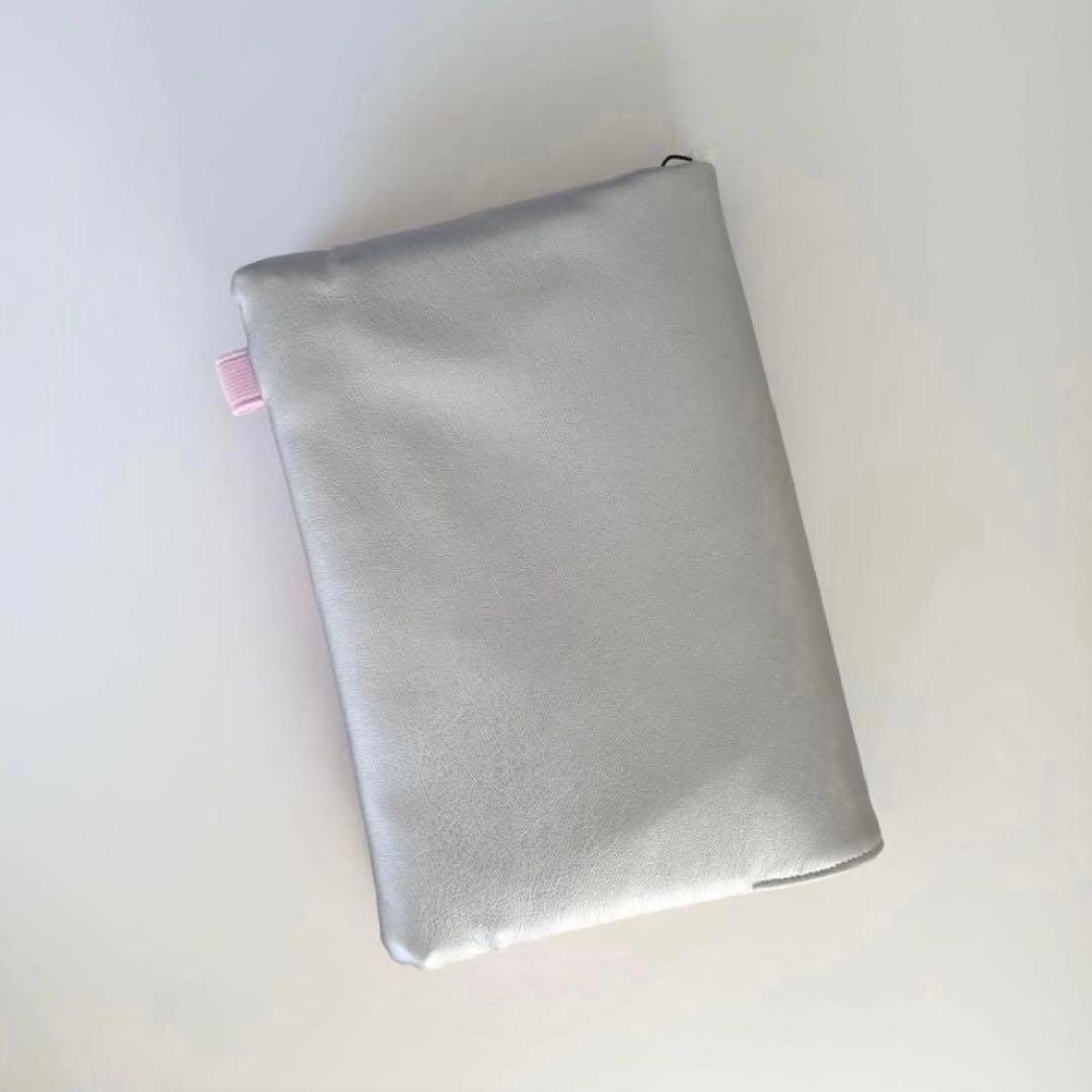 早い者勝　韓国　バインダー　カバー　貯金　現金管理　シルバー　ピンク　チェック2