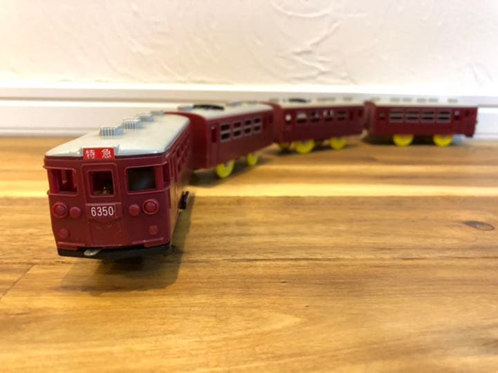 希少◇プラレール EC20 通勤特急 (阪急6300系) 4両編成☆昭和/レトロ