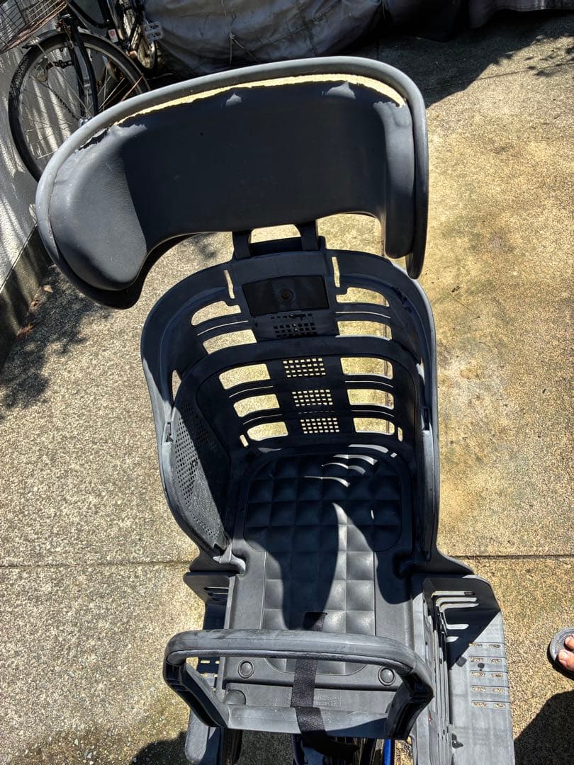 電動アシスト自転車 チャイルドシート付き 青