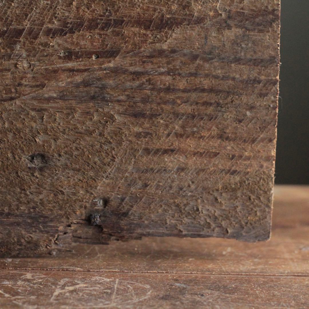 枯れ板 松の 古材 敷板 徳利と盃をのせて独酌の盆に 古道具 No.2 オブジェ