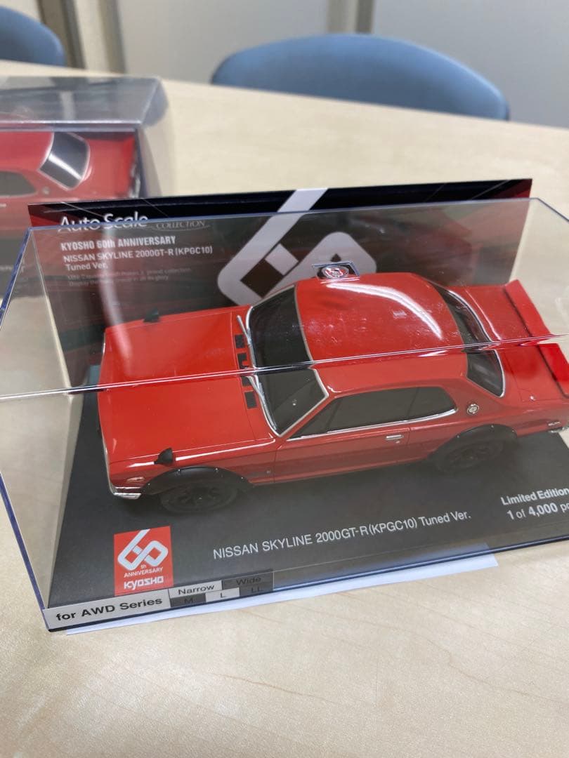 京商ミニッツ　オートスケール　ハコスカ　スカイラインGT-R 赤　限定品　2台