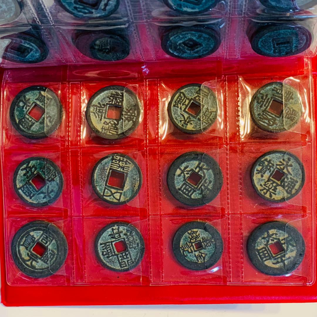 中国 古銭 穴銭 銀貨 アンティーク 硬貨  120枚セット コレクション