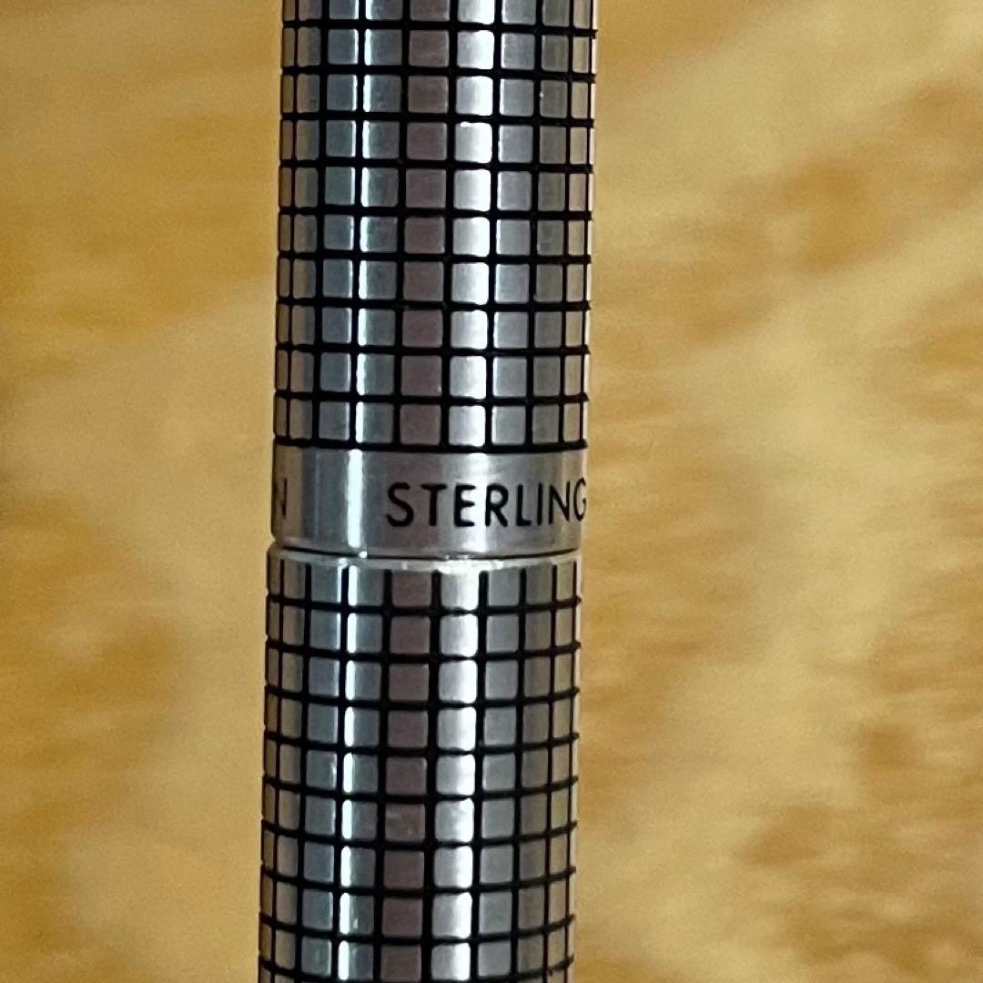 PILOT メカニカルペンシル グランディ スターリングシルバー格子 0.5mm