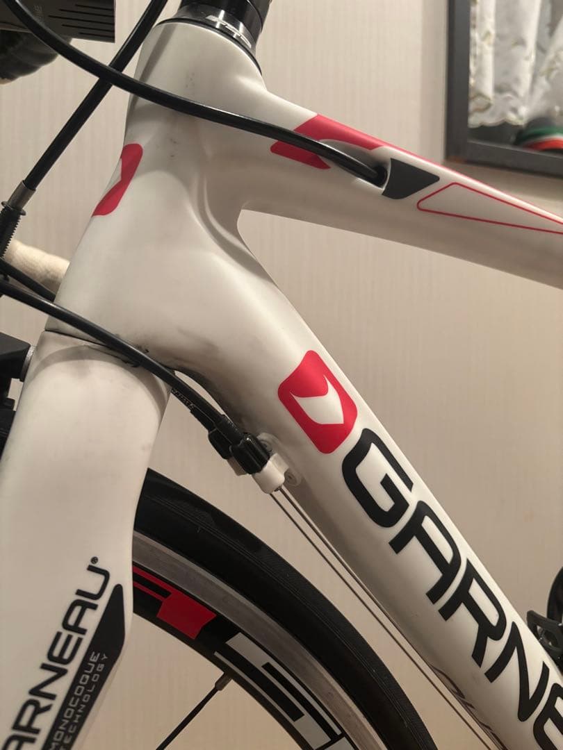 2014 GARNEAU GENELATLON フルカーボン　ホワイト/レッド