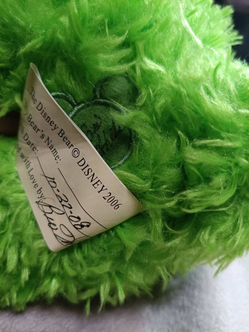 ビバリーホワイト　サイン入り　ダッフィー　グリーン