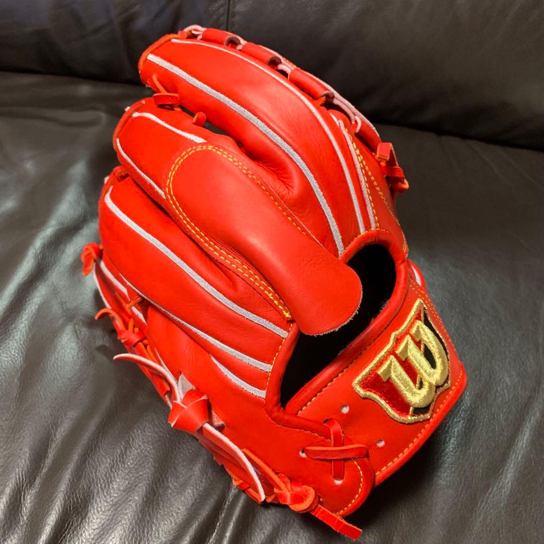 Wilson 硬式投手用グローブ　小指2本　キップレザー