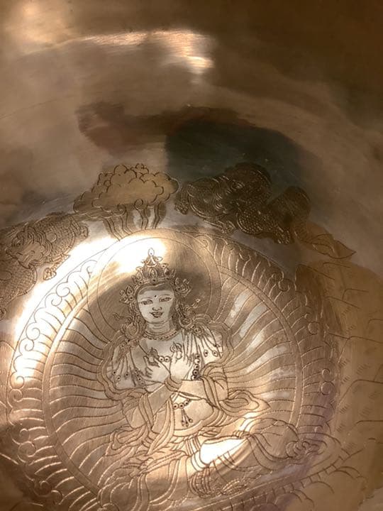 《 新品 》 ホワイトボウル　フルムーン　シンギングボウル　3点セット　u35