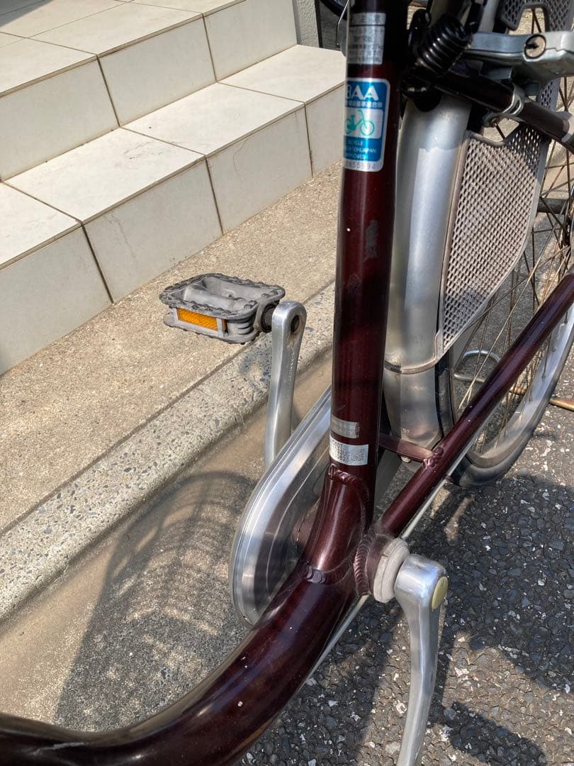 【26インチ】ブリヂストン自転車(レッドブラウン)