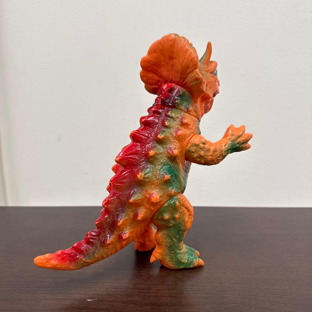 当時物　パチ　怪獣　トリケラン　ソフビ