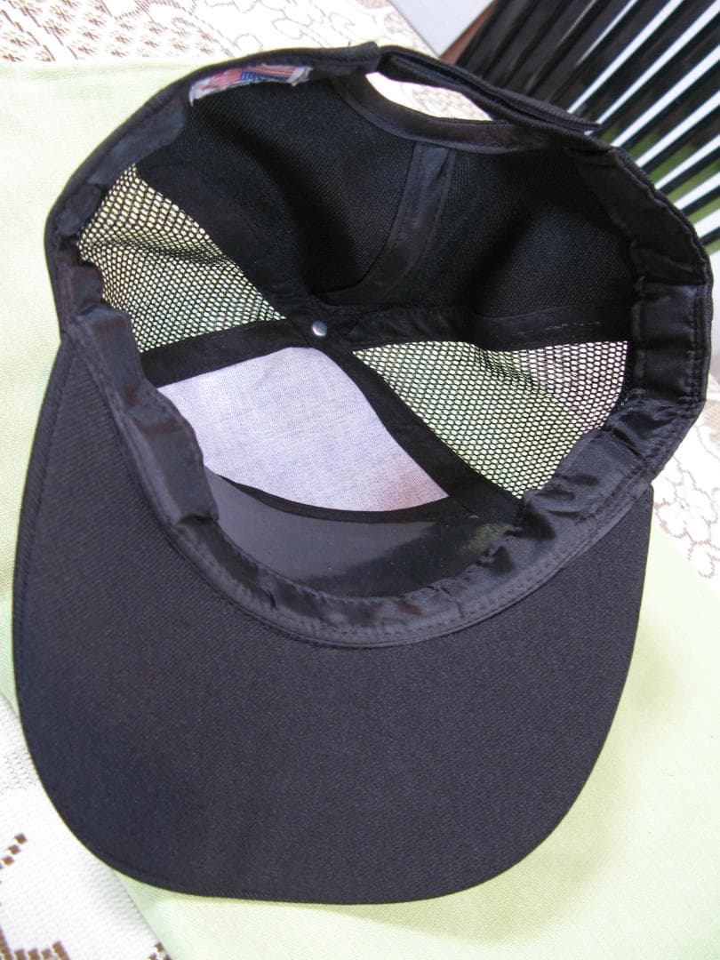 カンボジア アーミーキャップ 軍隊帽子 黒メッシュA