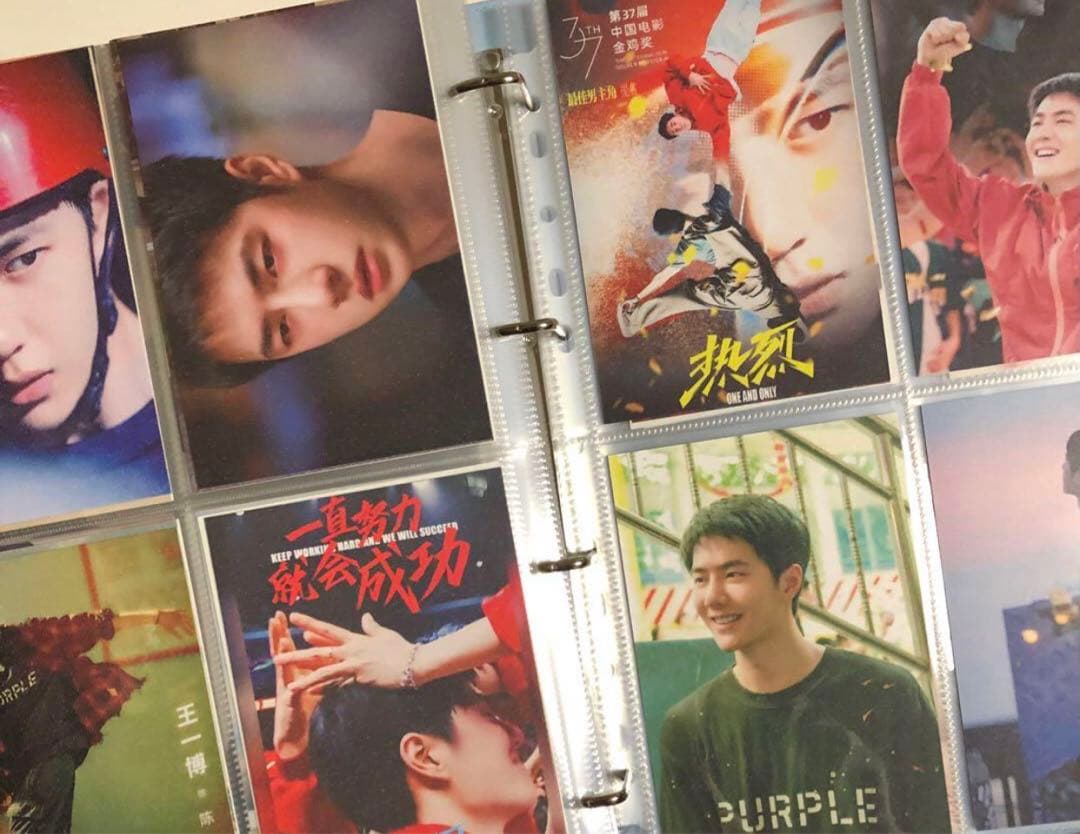 特価　王一博 カードバインダー＋カード入　リフィル50枚分付 アルバム　写真集