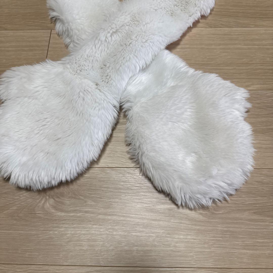 ディズニー　マフラーキャップ　ファンキャップ　マリーちゃん　被り物