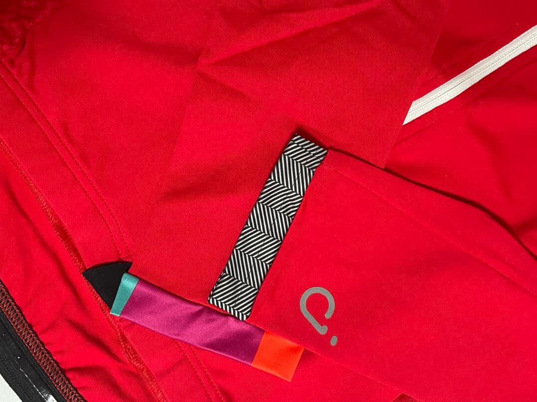 Velocio サイクルジャージ ロングスリーブ 春夏 M レッド レディース