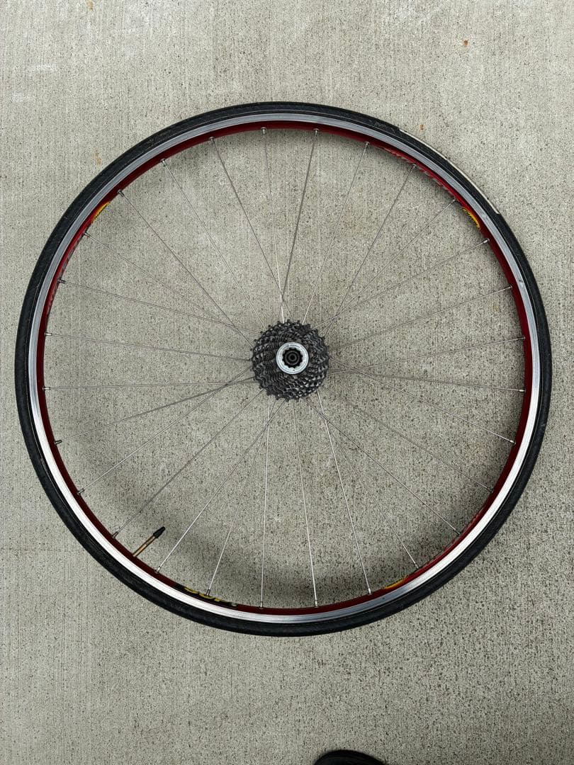 激安！送料込！程度良！mavic helium 700c チューブラー　前後