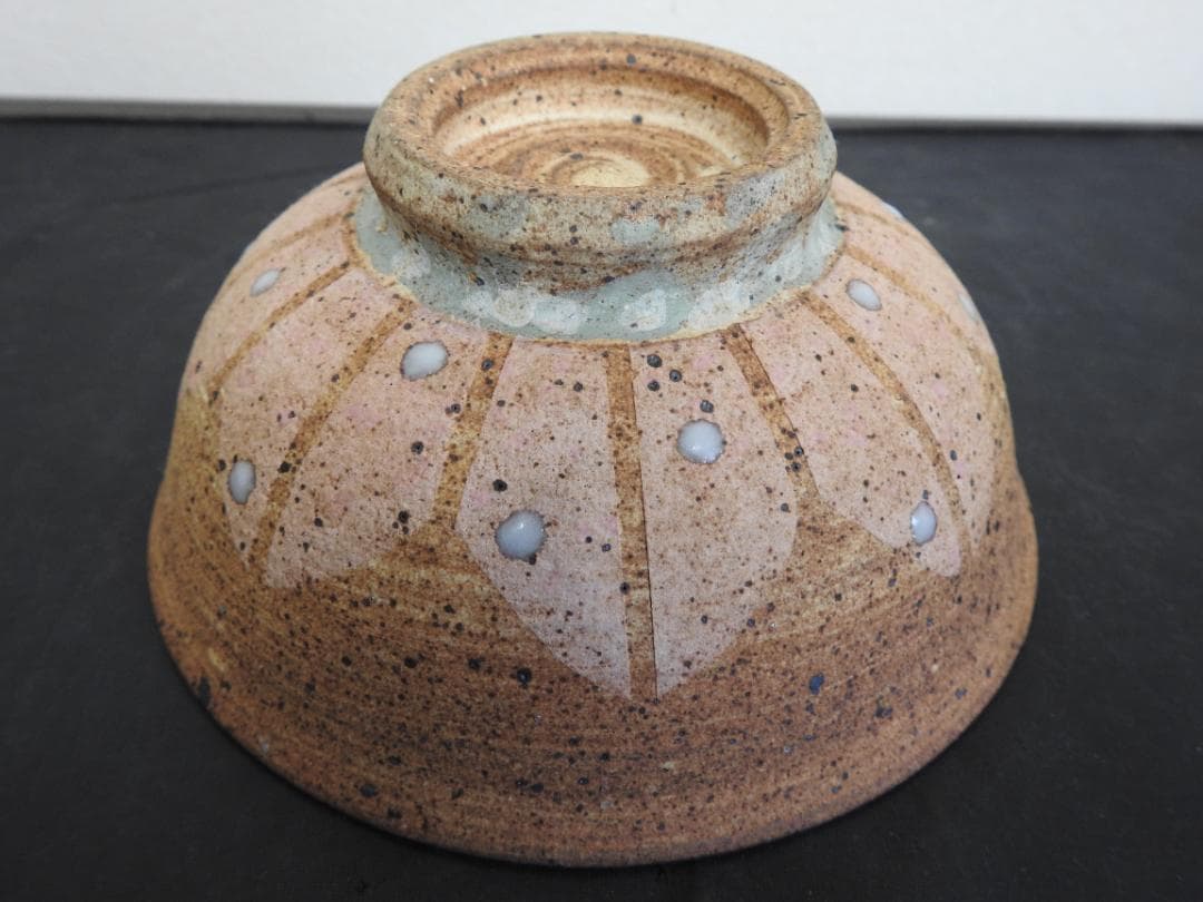 加彩茶碗　天平の華　王母窯　豊住和廣　共箱　MA739