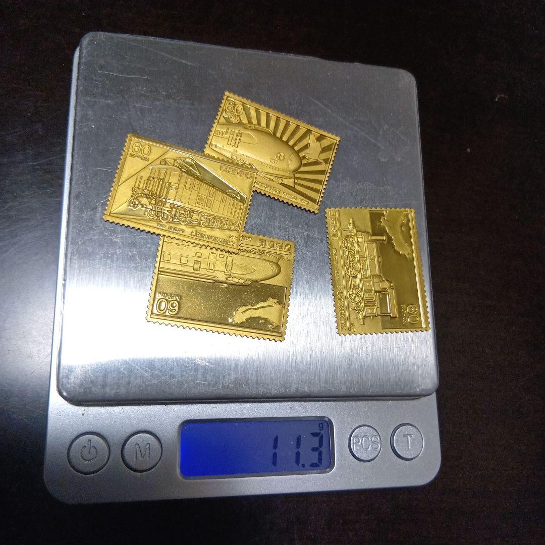 松本徽章工業　特別郵趣　純金/純銅、純銀/純銅プレート　東北、上越新幹線開通記念