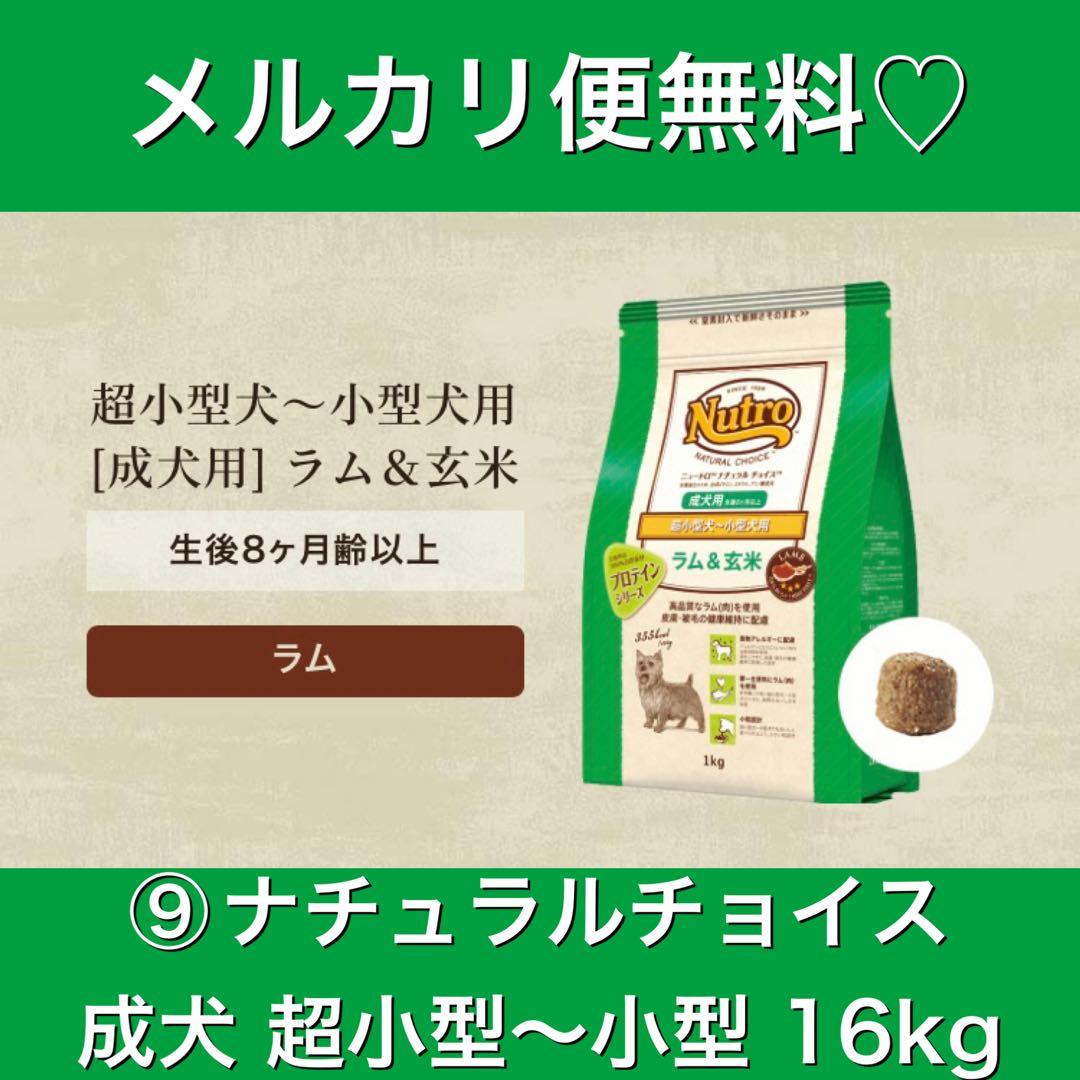 メルカリ便無料♡⑨ナチュラルチョイス 成犬 超小型犬〜小型犬 ラム 16kg
