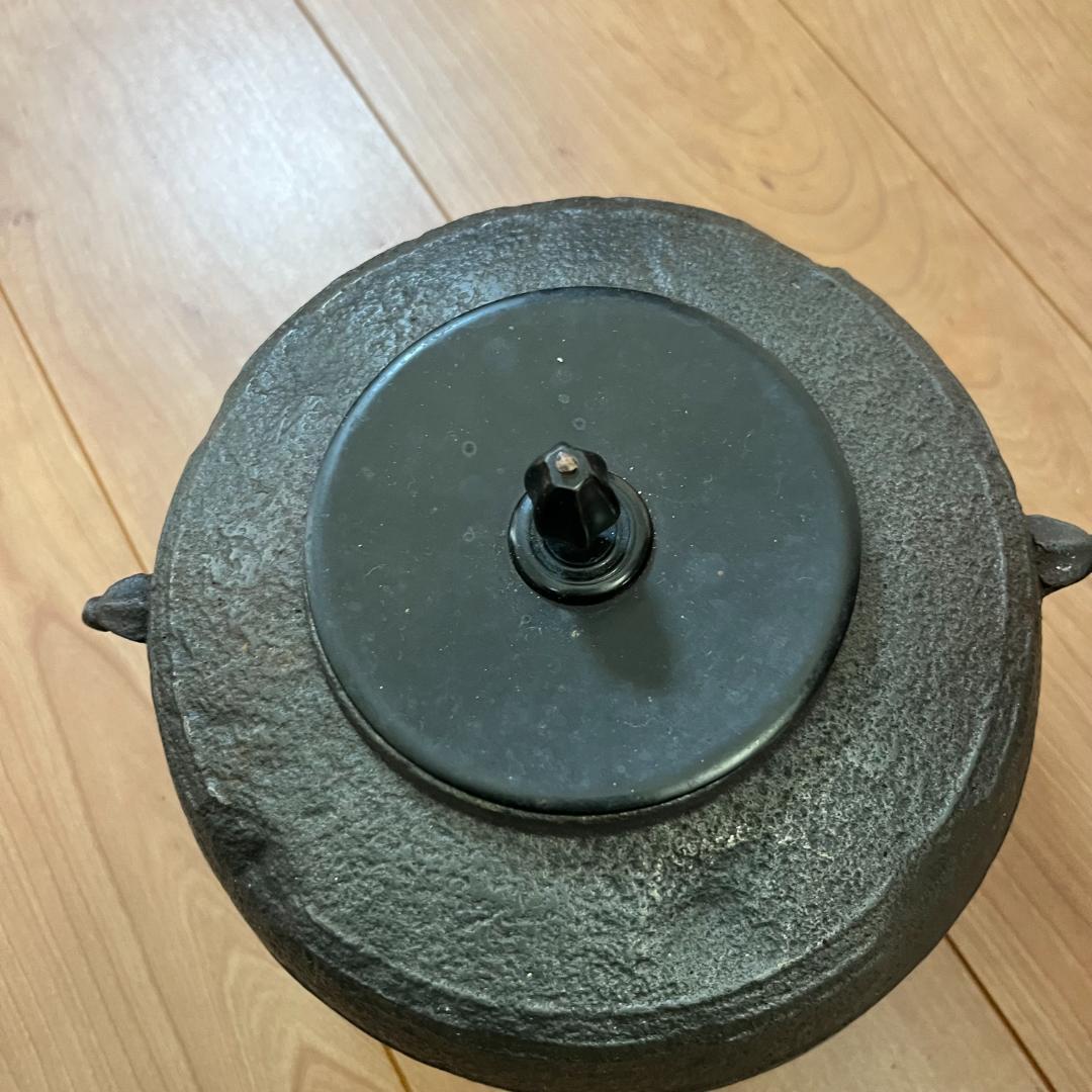 茶道具 茶釜 鉄釜 伝統工芸品 釜 茶釜 ふた付き