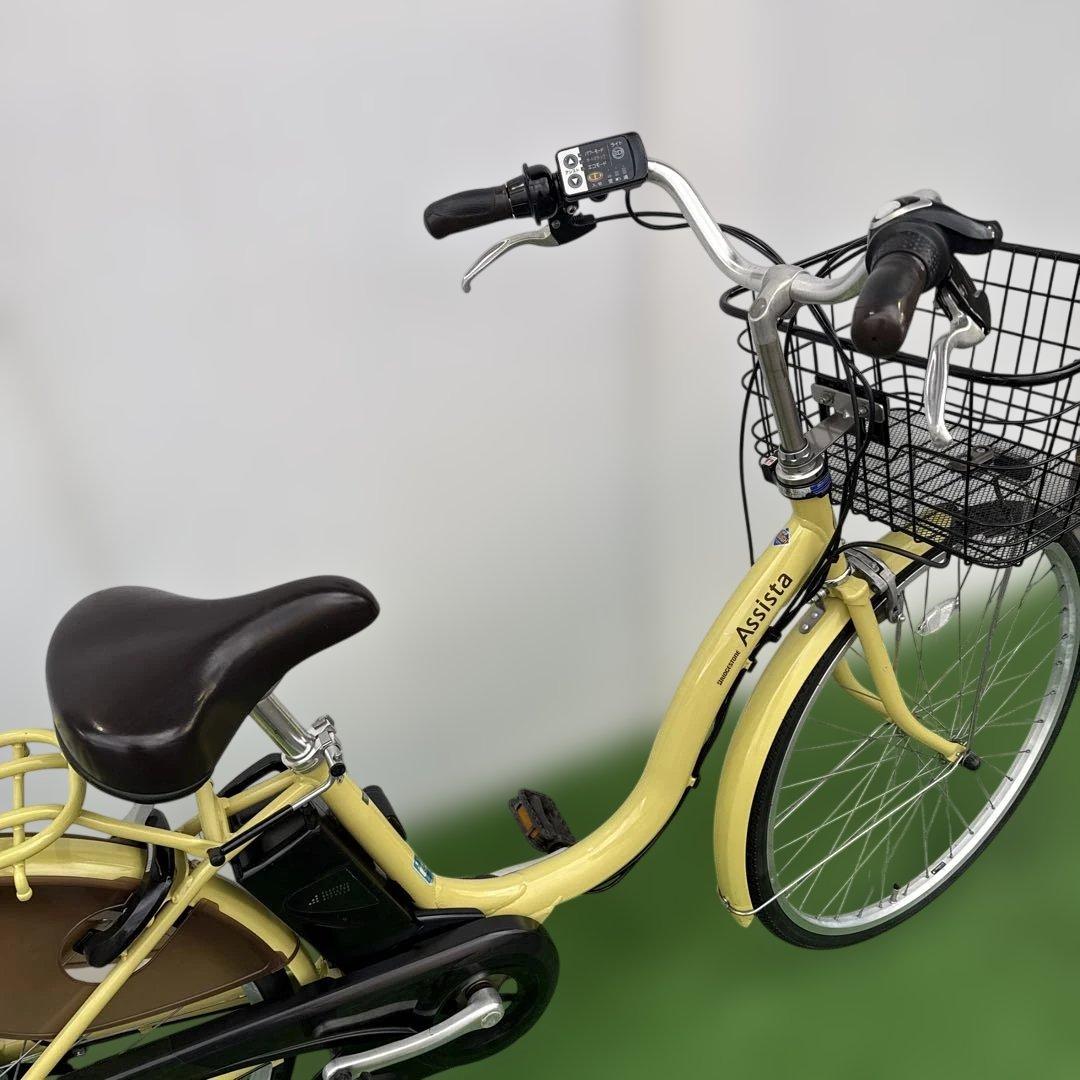 ブリヂストン電動アシスト自転車26インチ イエロー