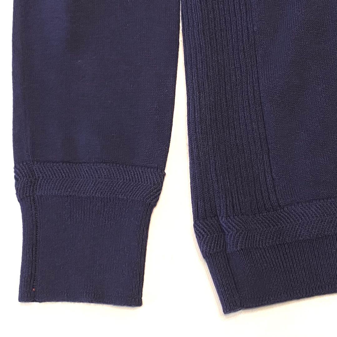 BRIEFING シルクカシミヤ・クルーネックニット　ネイビー