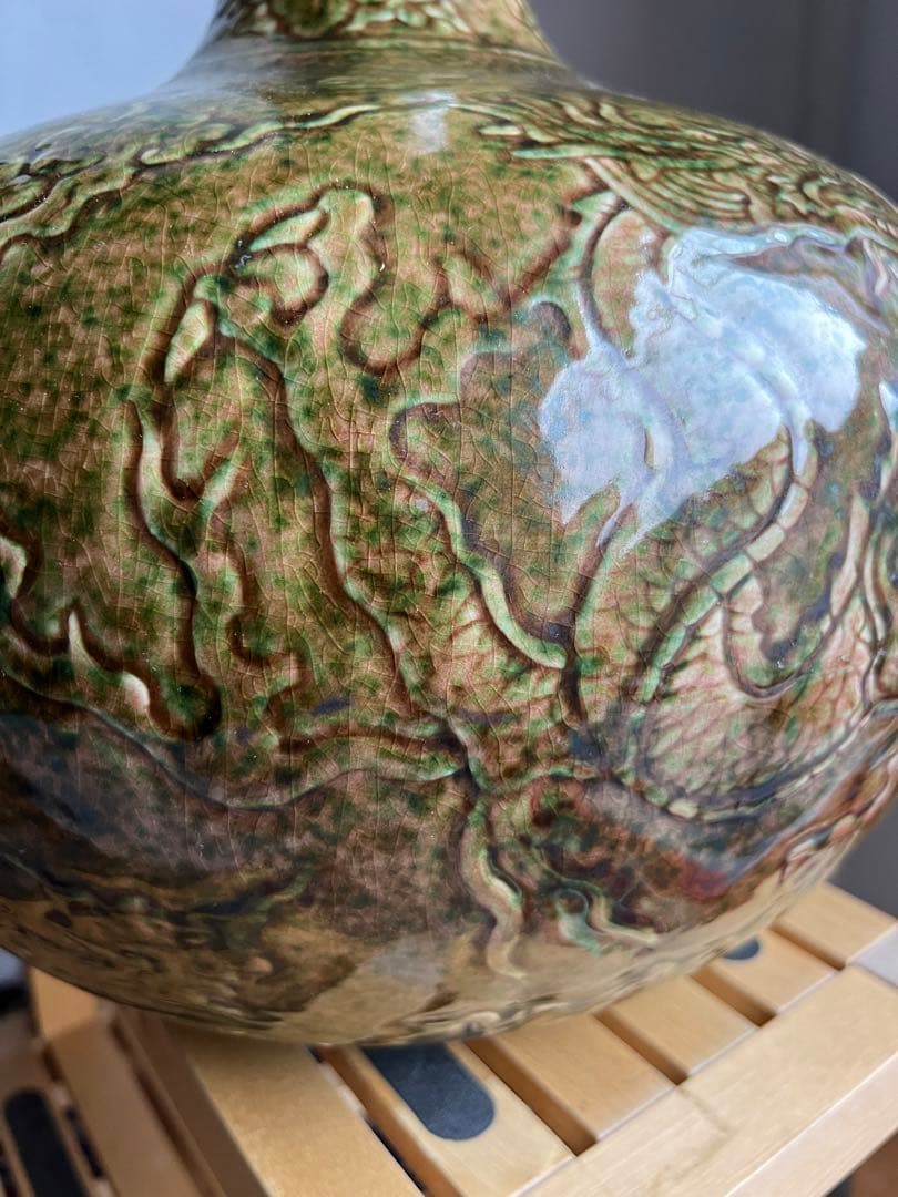 中国古美術　花瓶　在銘 大明宣德年製