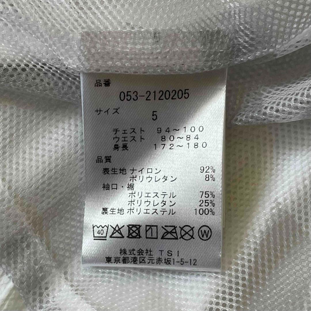 ★新品★パーリーゲイツ エアシャット ジャケット ダイヤドビー柄 白 サイズ5