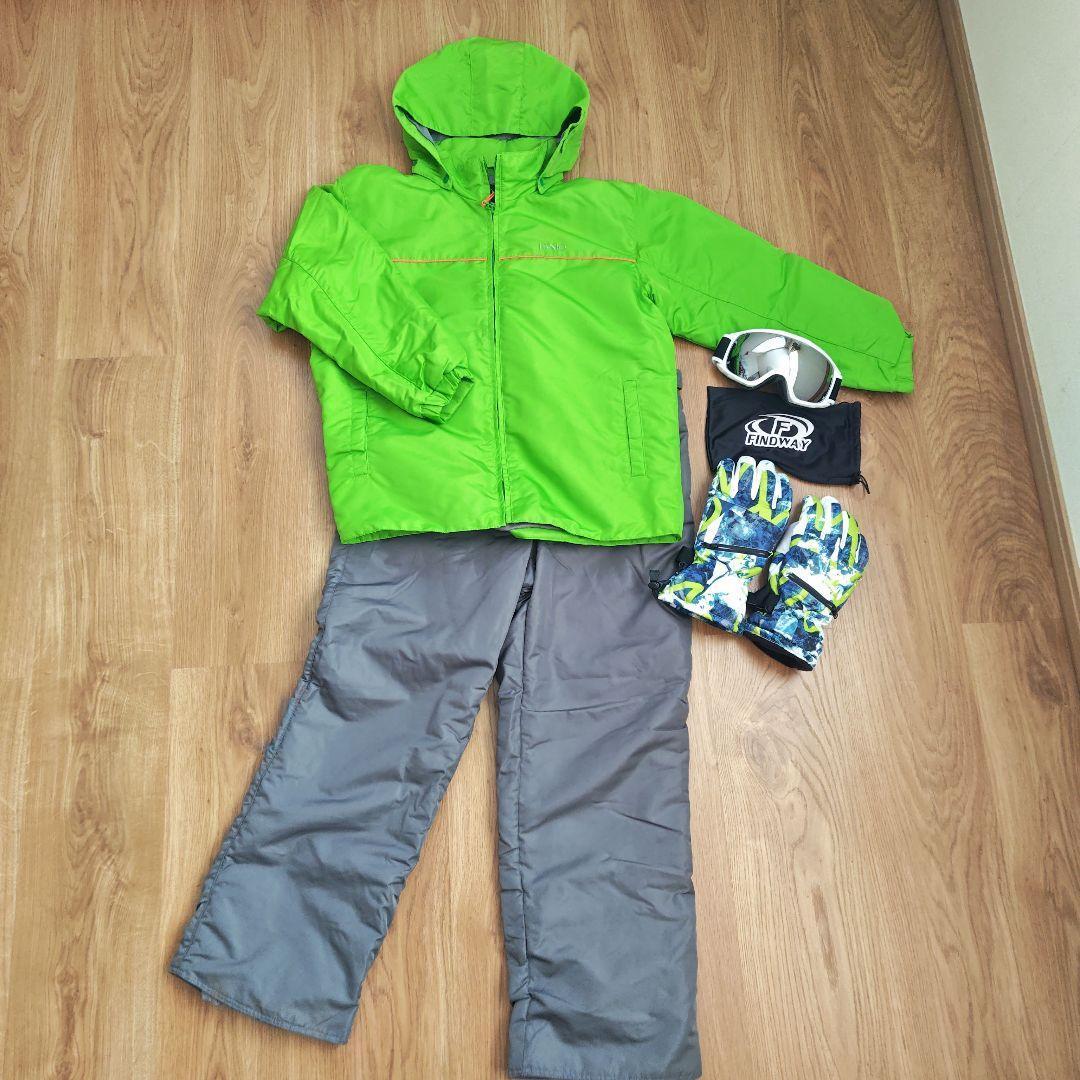 超美品　１６０B　IGNIO　スキーウェアゴーグル　グローブ　ゆったり　防水