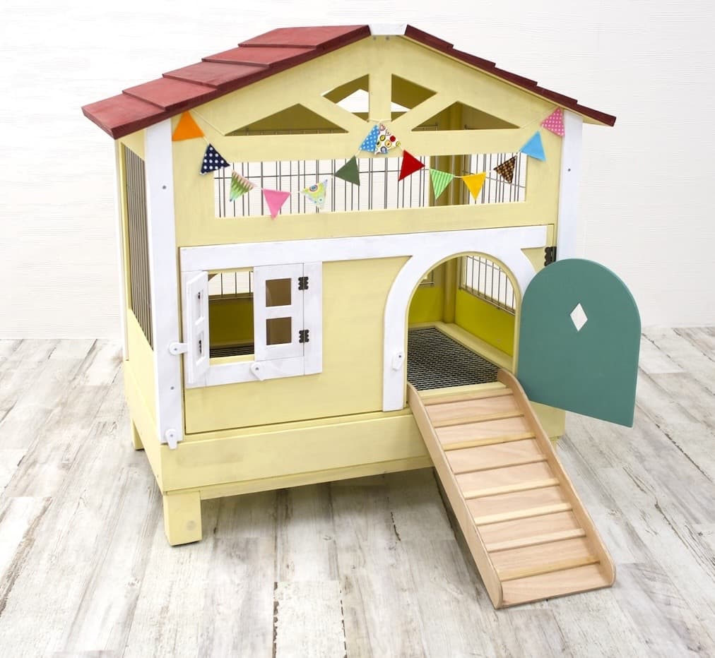 ＊訳あり激安【もちつき】壱番館　北欧デザインペットハウス　うさぎ用ケージ　可愛い