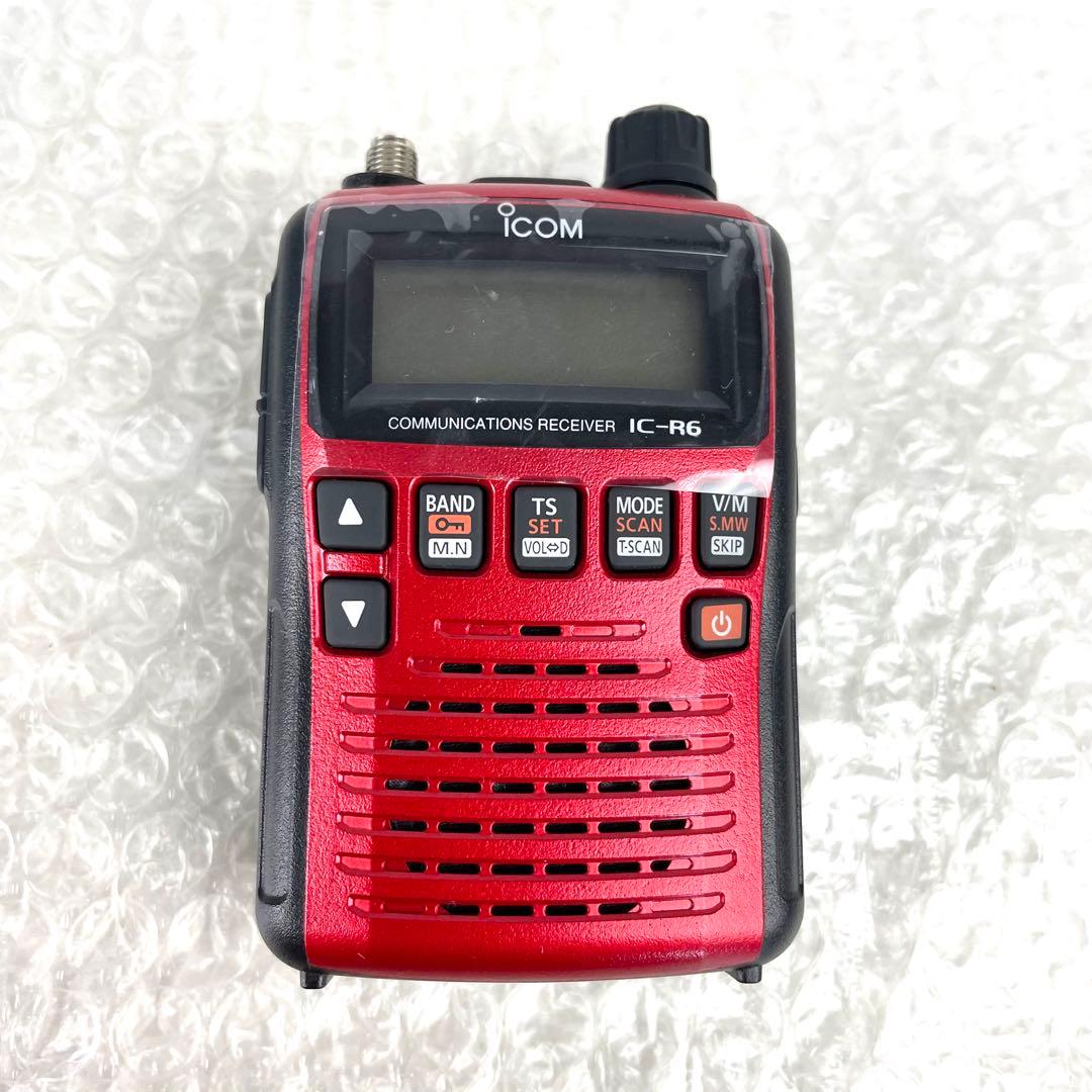 ICOM アイコム 広帯域ハンディレシーバー IC-R6 通信受信機 レッド