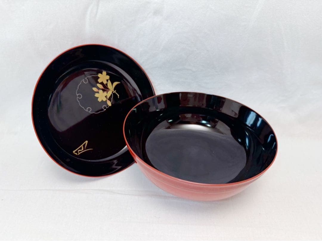 未使用 懐石道具 揃え 木製黒塗 五客揃 和食器 利休形 茶器揃 懐石料理 共箱