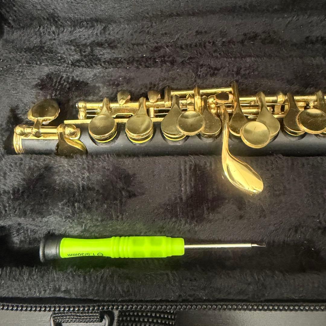 美品　SLADE ピッコロ 本体 ケース付き　初心者オススメ　木管楽器　ゴールド