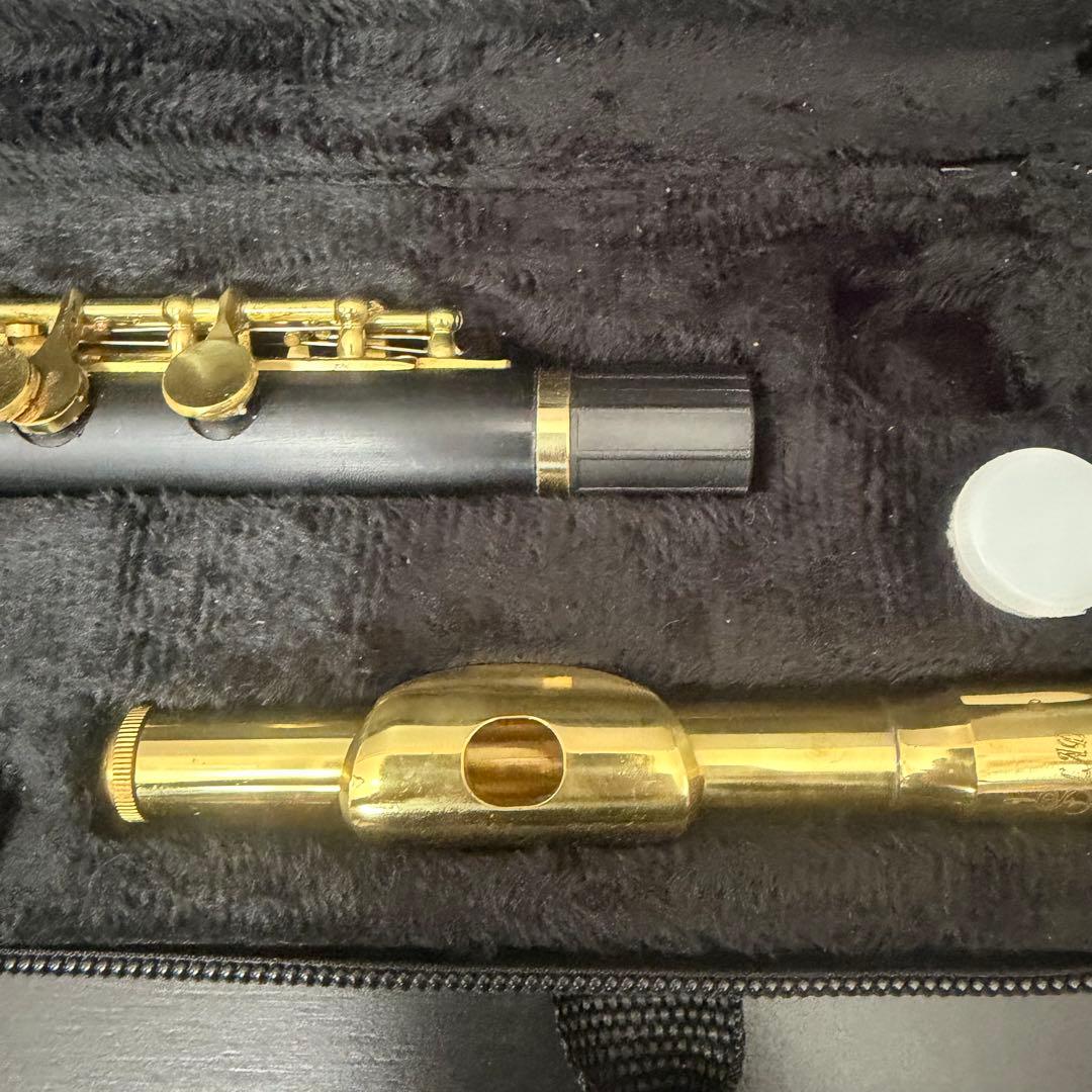 美品　SLADE ピッコロ 本体 ケース付き　初心者オススメ　木管楽器　ゴールド