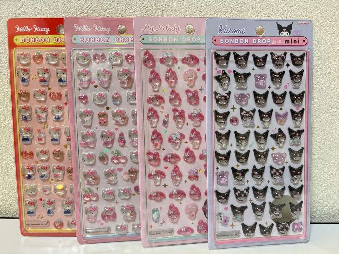 プ*読様 【正規品】ボンボンドロップシール　ミニ　サンリオ　全8種コンプリートセ
