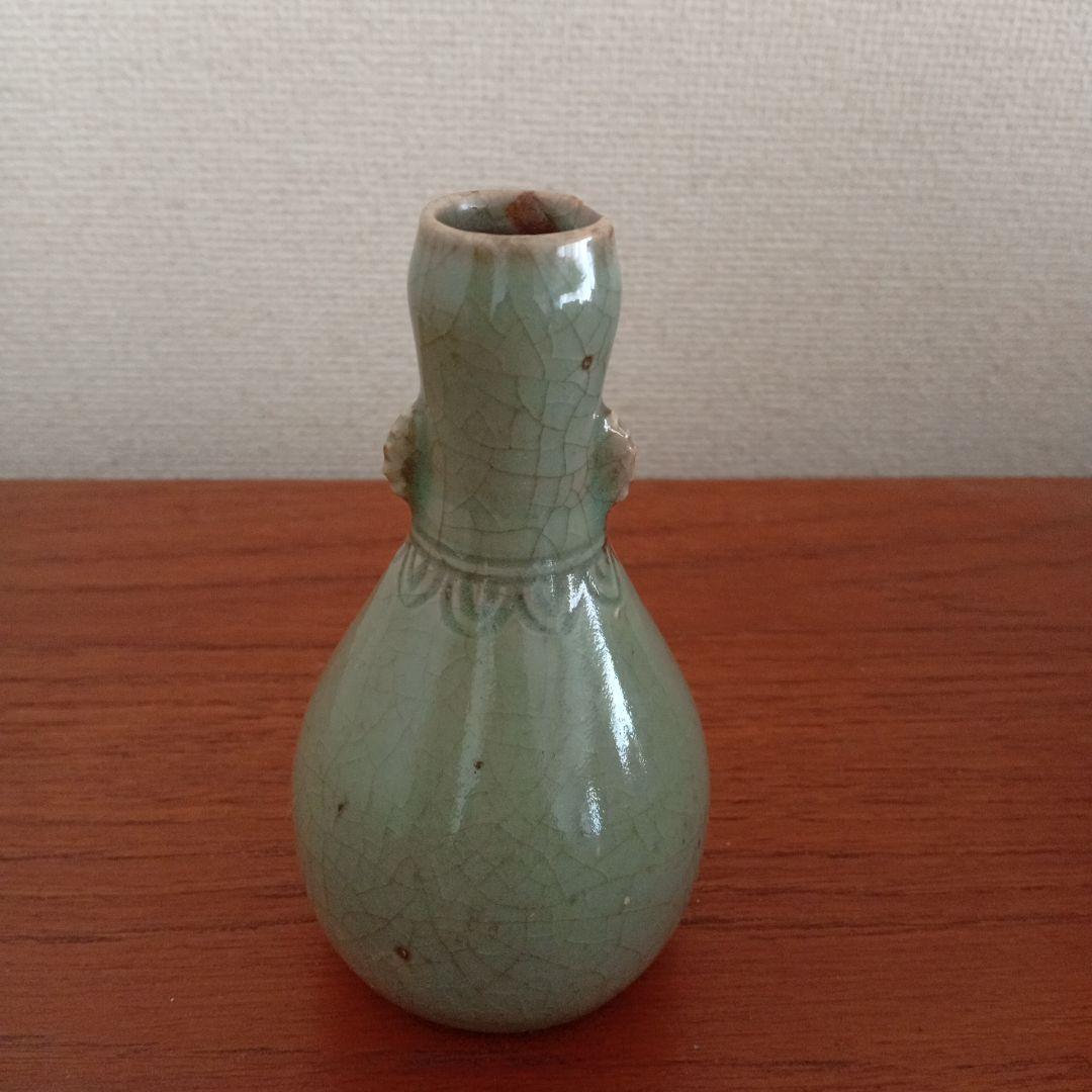 青磁　徳利　（古唐津、李朝、高麗）