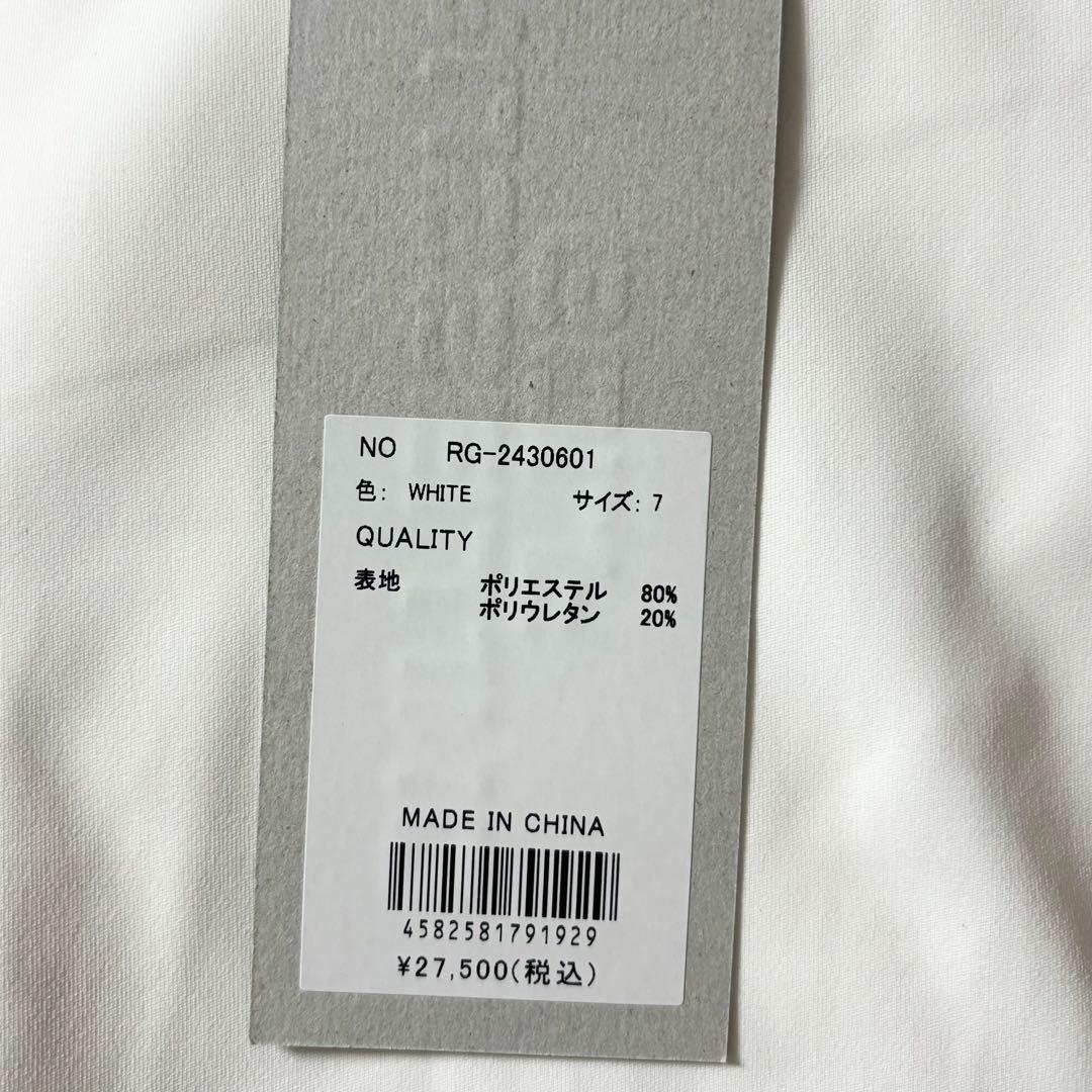 ラッセルノ ゴルフ ショートスリーブ エンジェル モックネック ホワイト 2XL