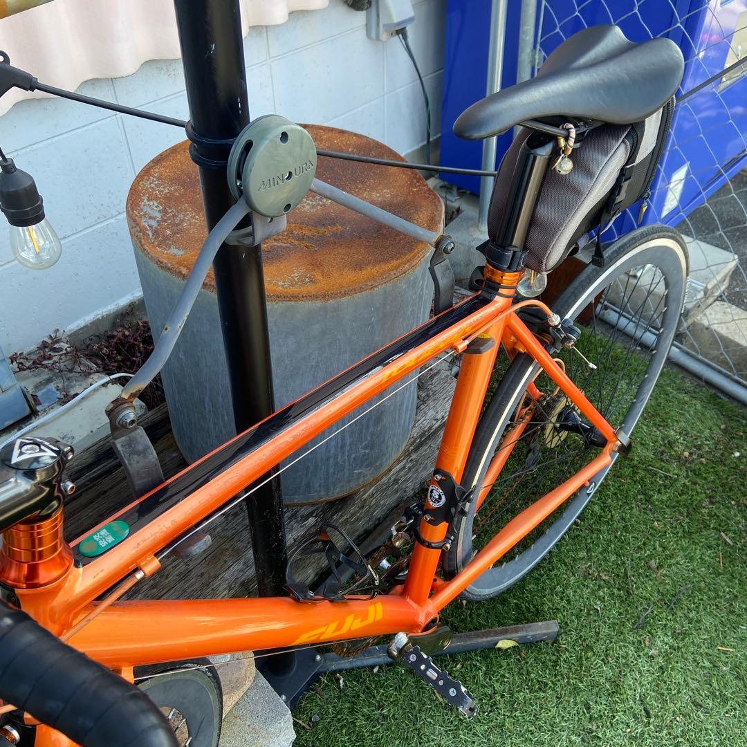 FUJI ROUBAIX CUSTOM⭐️ロードバイク　オレンジ　【3612】