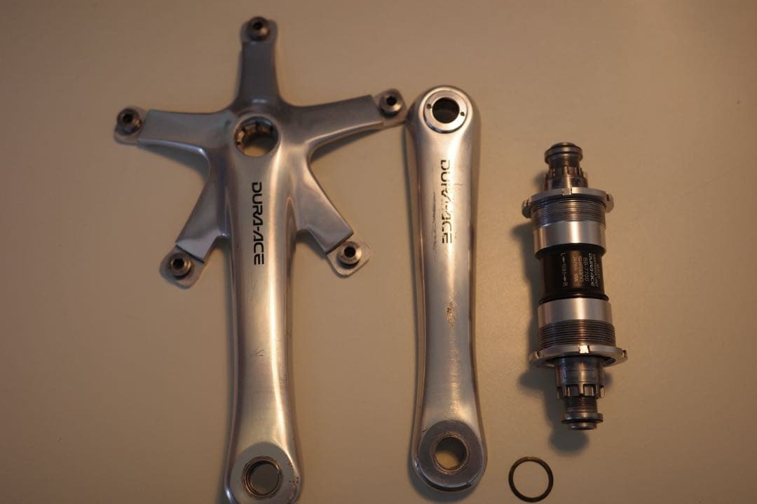 DURA-ACE クランクセット アルミ製 ピスト　競輪