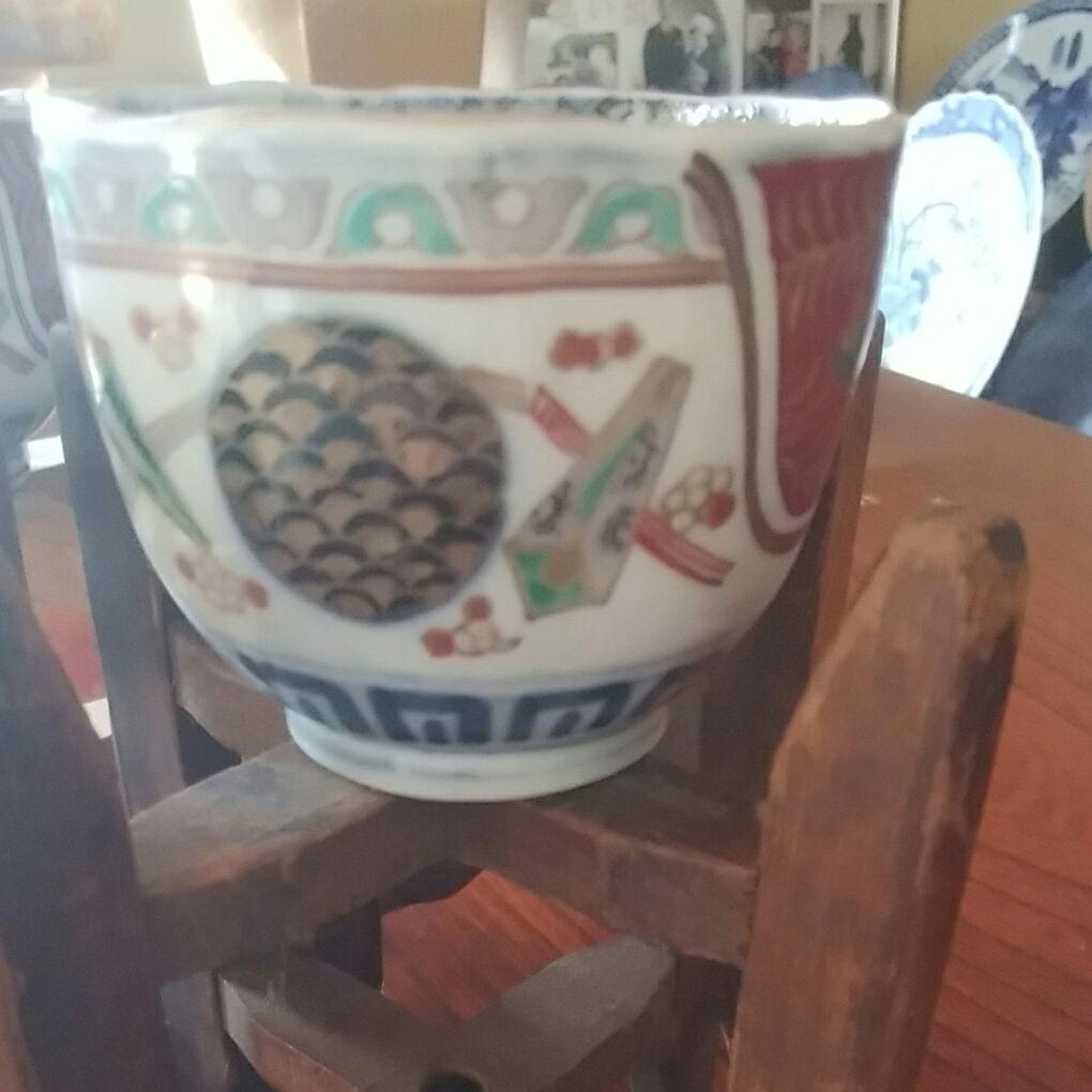 169  古伊万里　色絵　4客+1客