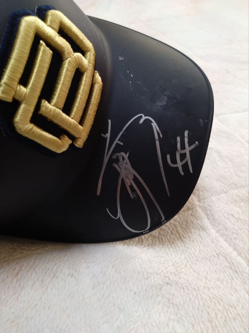 ORIX バファローズ 実使用 ヘルメット サイン入 頓宮裕真 ♯44