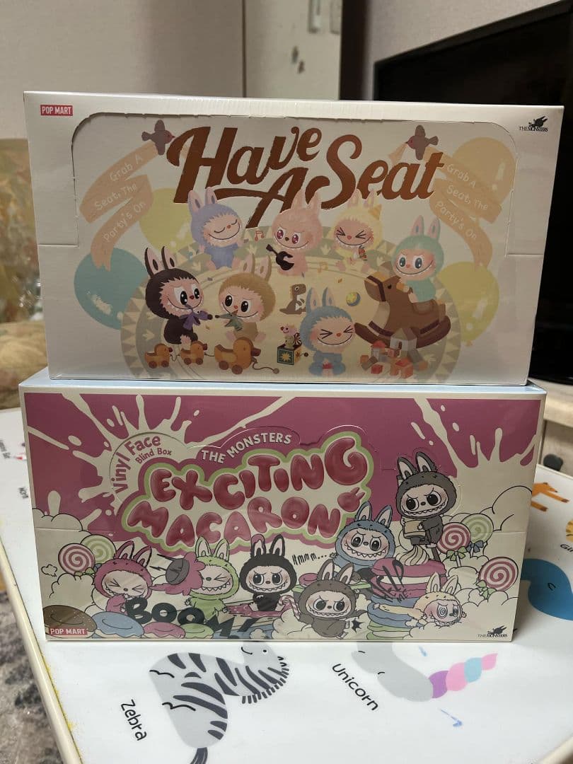 POPMART 2set LABUBU Have A Seat x マカロン