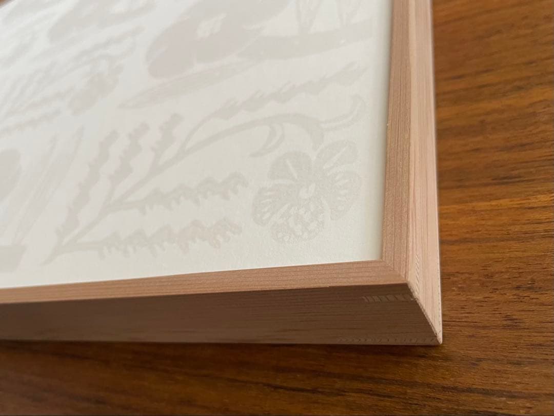 鹿児島睦　唐紙パネル　花　かみ添