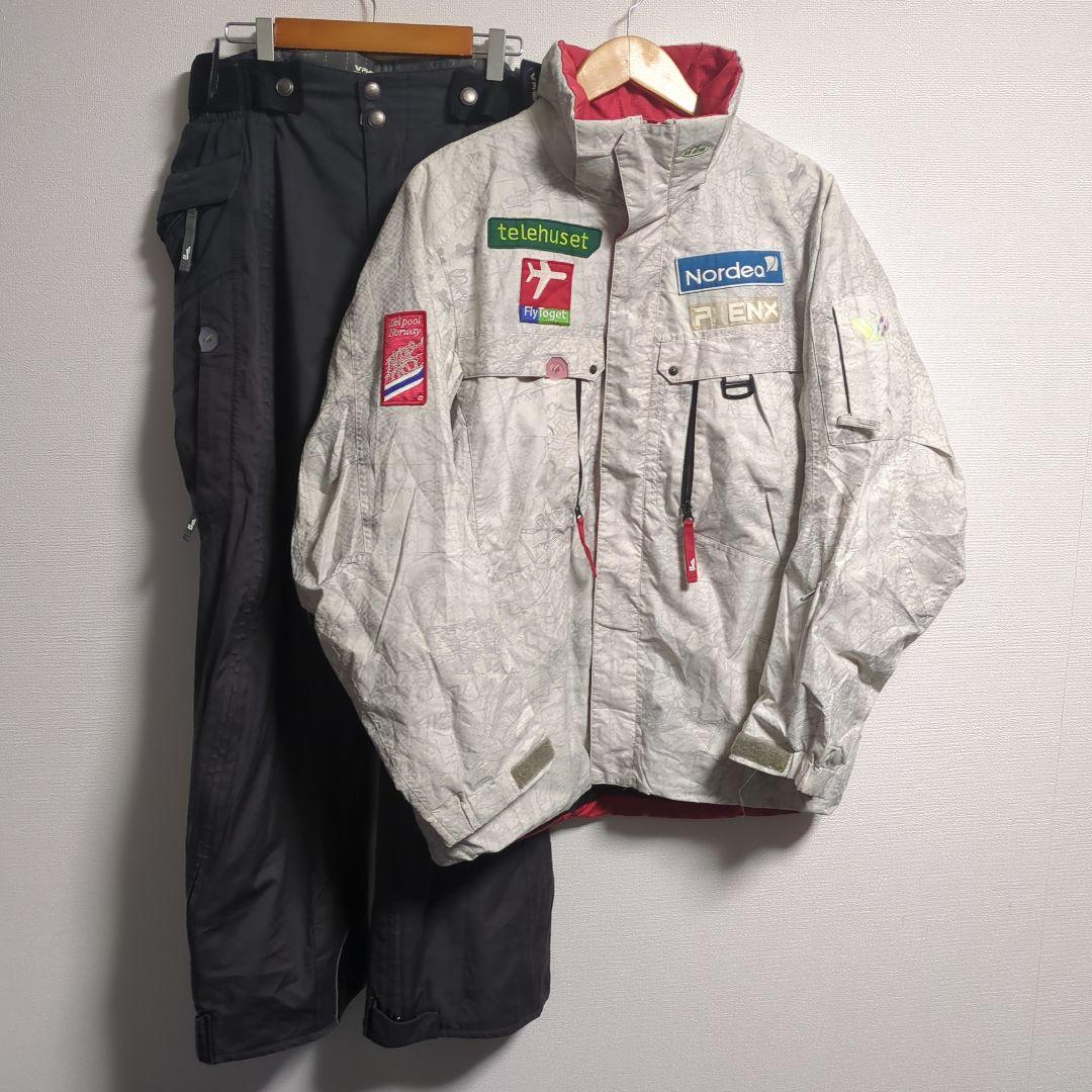 Phenix　スキーウェア　上下セット FIS公認　ワッペン　企業　総柄　Ｌ