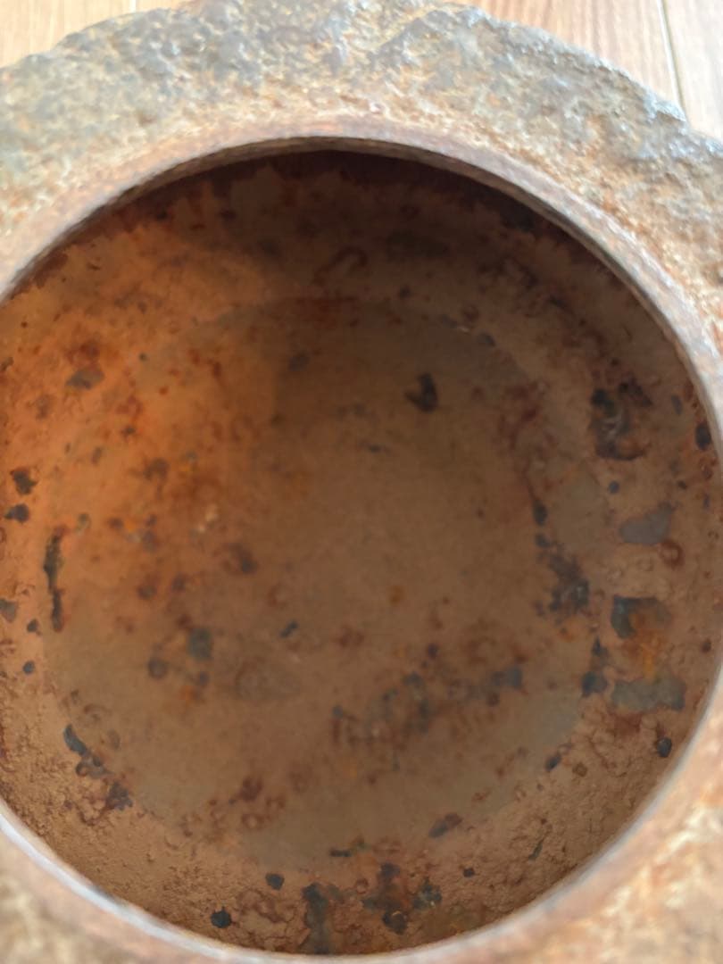 ス*ド様 龍文堂　鉄瓶　波模様