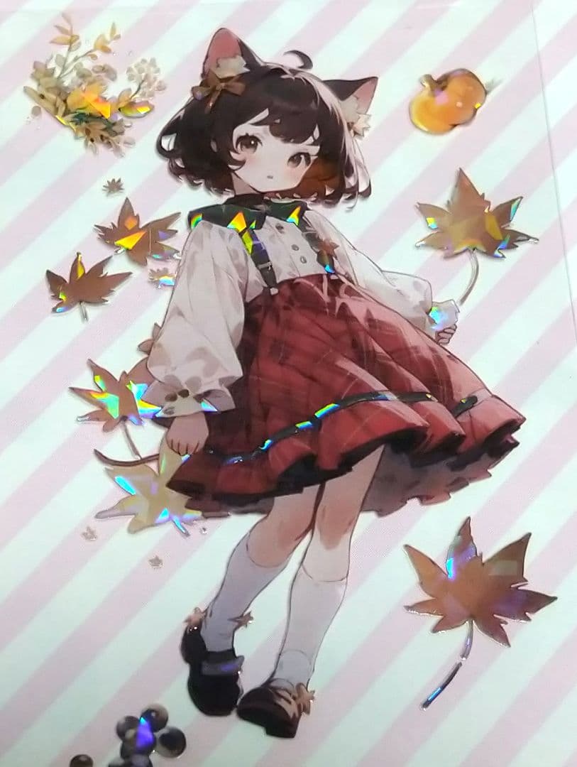 廃盤品✩J1069＃枫叶缘(贝壳光)未定義切り売り海外人物マステ女の子AIマステ