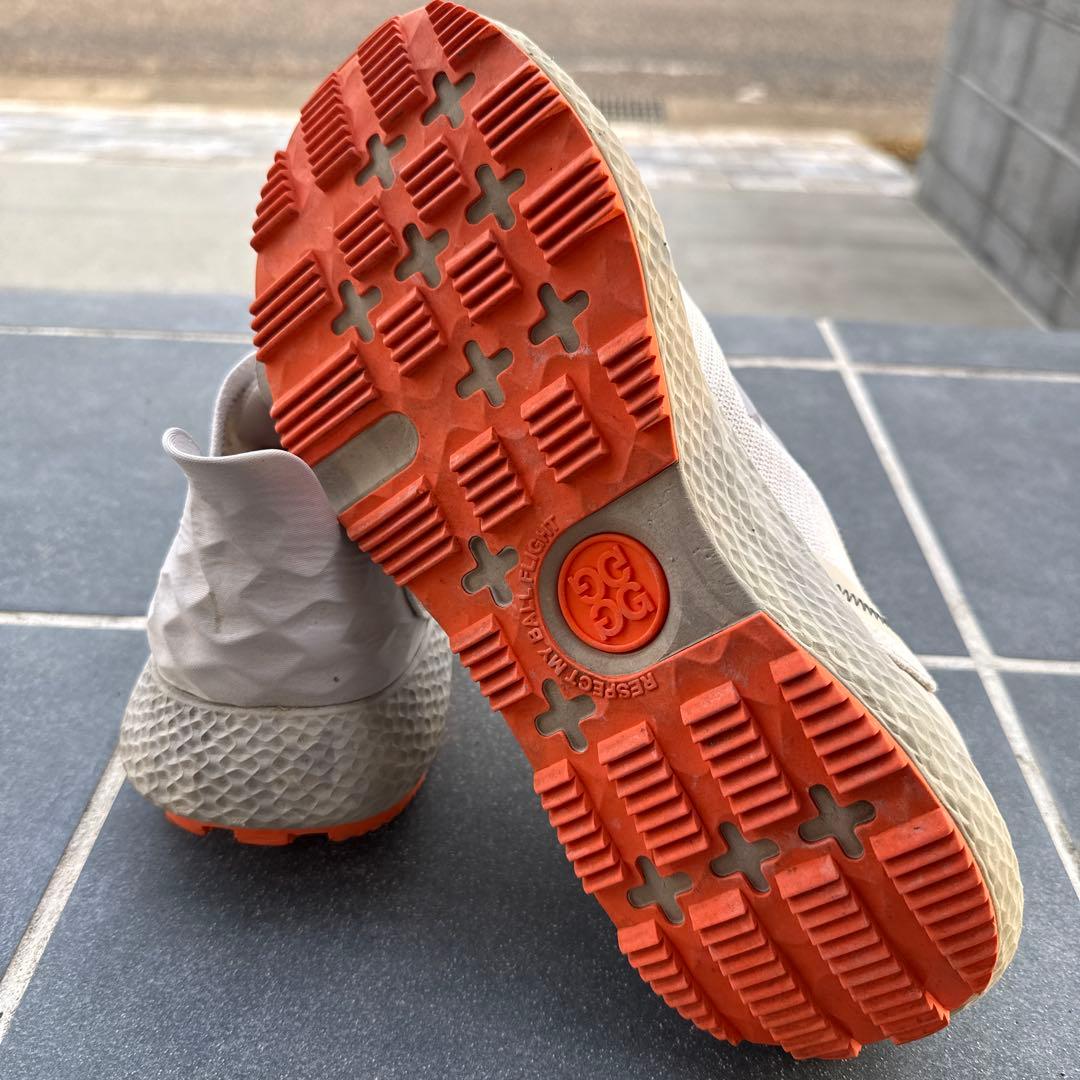 G/FORE ジーフォア ゴルフシューズ スパイクレス グレー×オレンジ