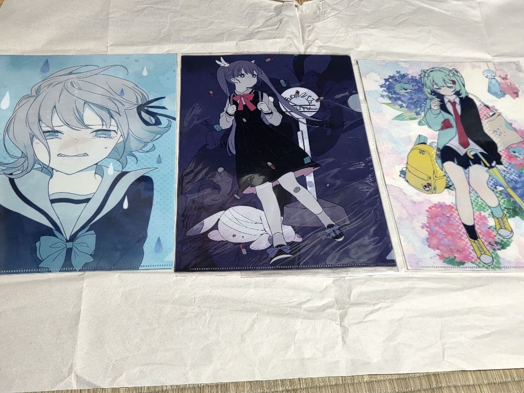 ツユ　クリアファイル　まとめ売り　あのバス　泥分　やぱ雨