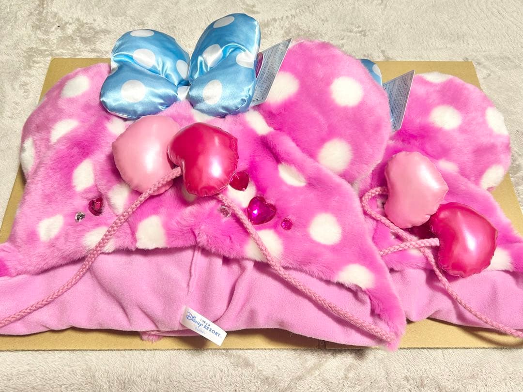 【未使用】ミニーのパルパルーザ ファンキャップ 2点セット